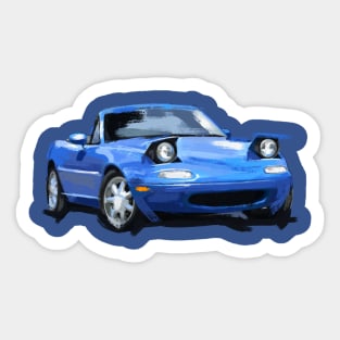 Mazda Miata blue Sticker